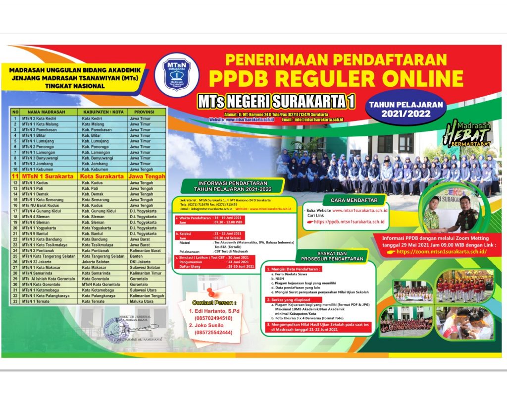 Informasi Penerimaan Pendaftaran PPDB Reguler Online Tahun Pelajaran ...