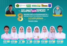 Cetak Sejarah! 8 Murid MTsN Surakarta 1 Sabet Skor Sempurna 100 di TKA 2026